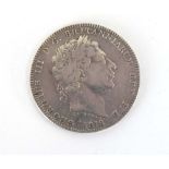 A George III silver crown,