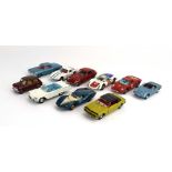 Ten loose Corgi sports and car models including Chevrolet Astro 1,
