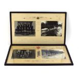 A pair of photographs depicting the City of Cambridge Rowing Club First Boat 1951,