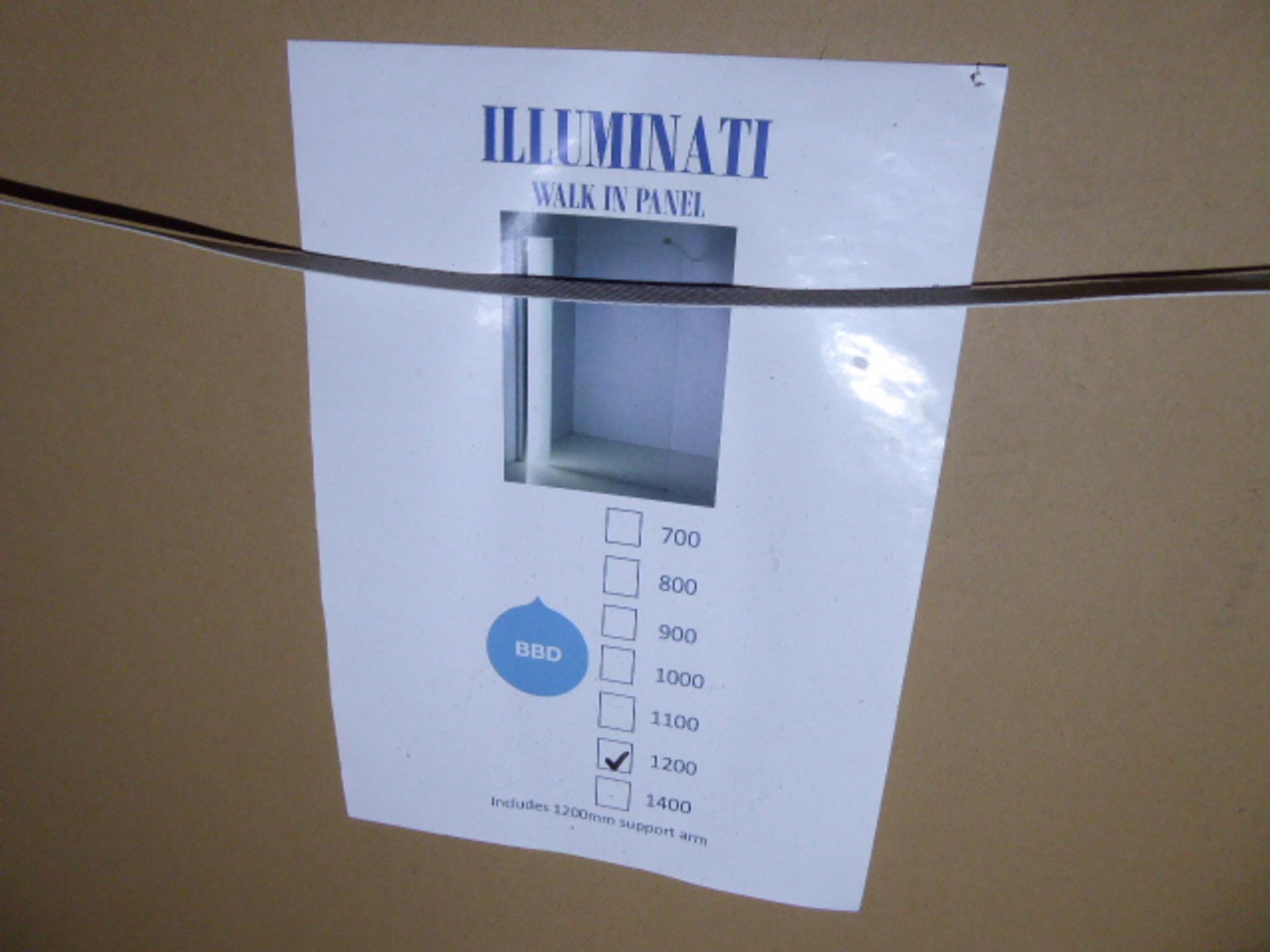 3 Illuminati walk-in LED lit panels (1200mm)