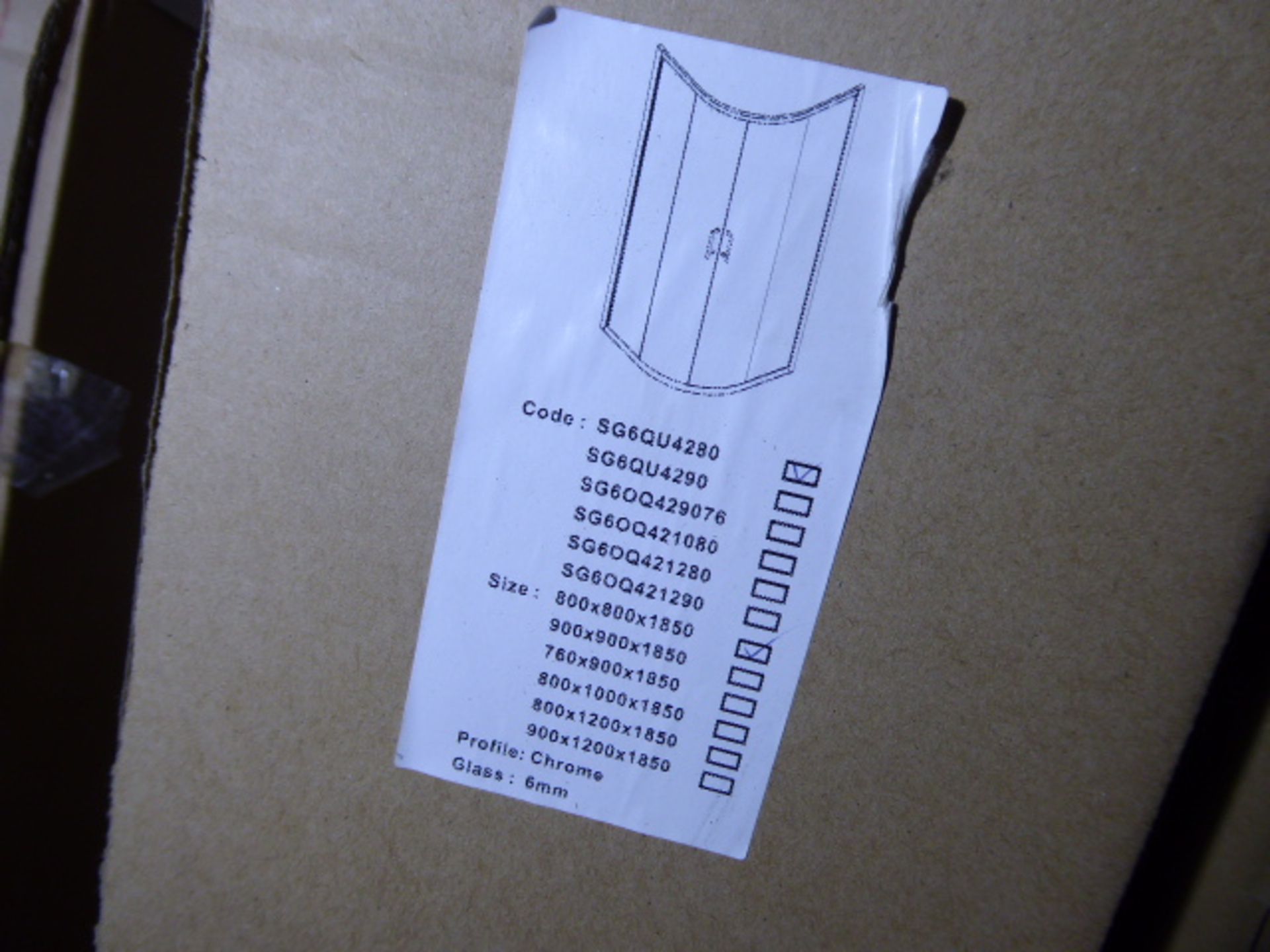 3 Signature quadrant corner enclosures 800mm x 800mm x 1850mm