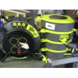 (83) 4 Masterplug 10m cable reels with similar 30m cable reel