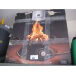 Boxed outdoor fire pit