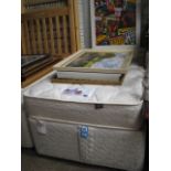 Single divan bed with asthma guard mattress