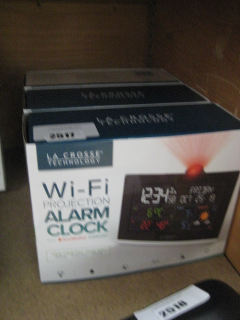 (2655) 3 La Crosse wifi projection alarm clocks