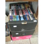 3 crates of DVDs