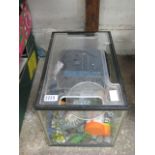 Fish tank with accessories