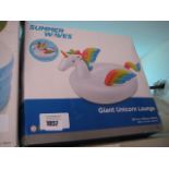 Boxed Summer Waves giant unicorn lounger