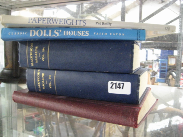 5 books incl. Bible stories, Blackwoods magazines, classic dolls houses and paperweights