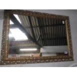 Gilt framed rectangular wall mirror