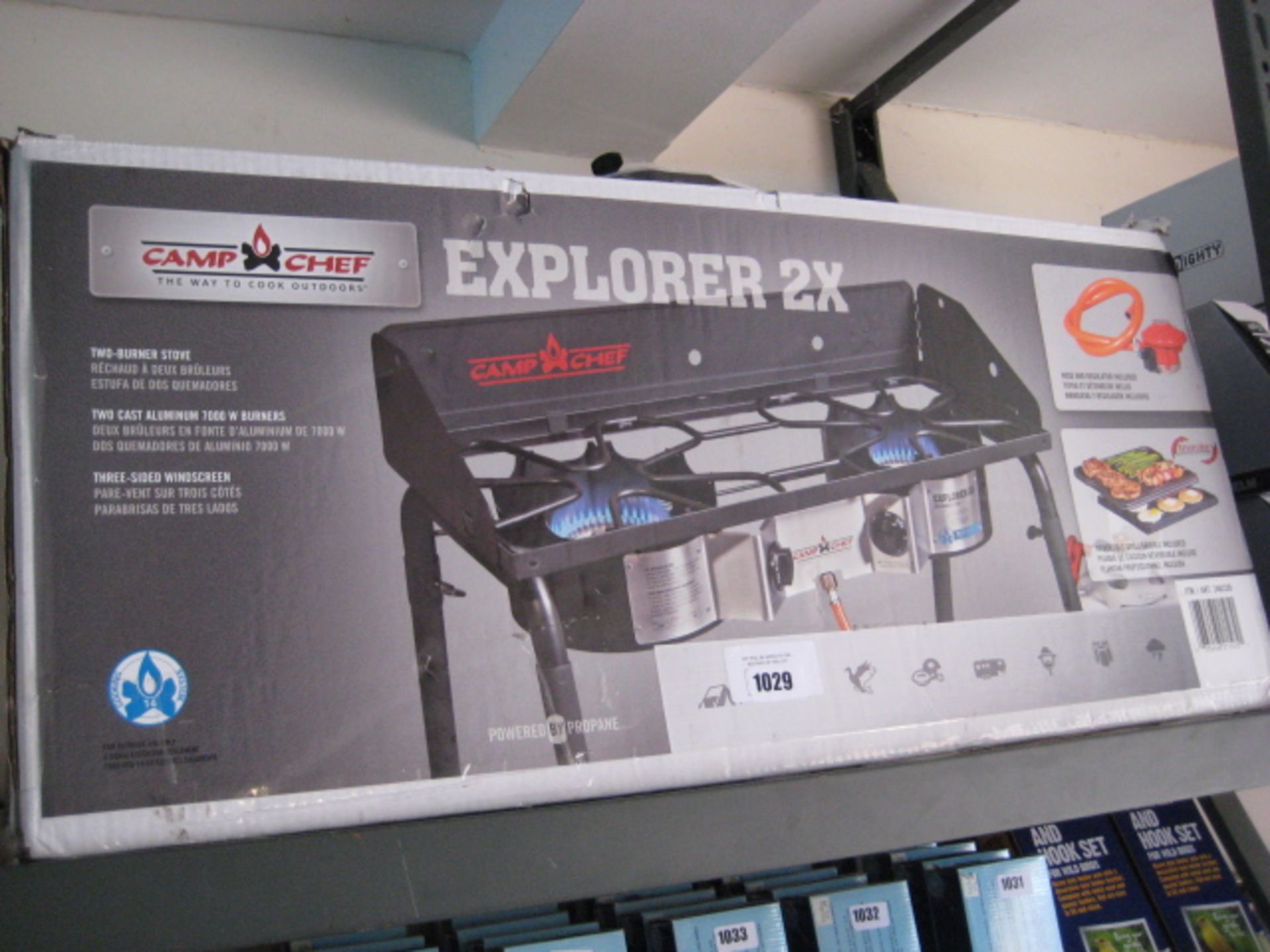 Boxed Camp Chef Explorer 2X 2 burner stove