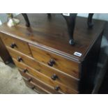 Modern pine chest of 2 over 4 drawers