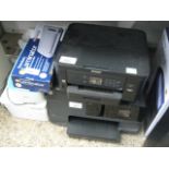 (9) HP Officejet Pro printer, Epson XP 5105 printer, 2 further printers and laminator