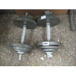 2 dumbbell sets