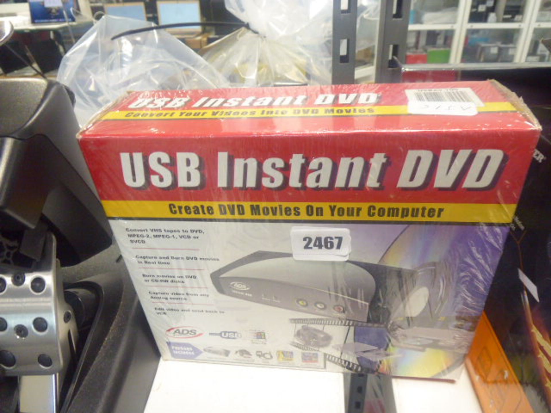 2368 USB Instant DVD Unit in box