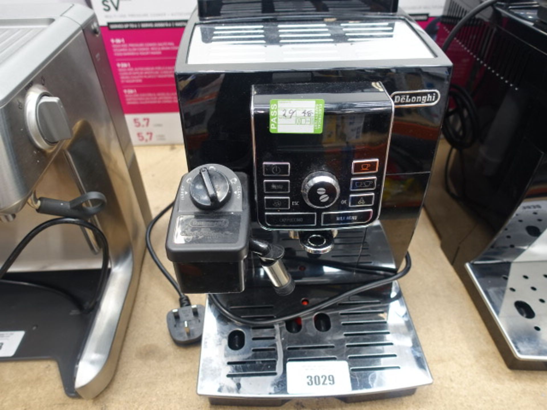 Unboxed Delonghi cappuccino coffee dispenser (machine only, no accessories)