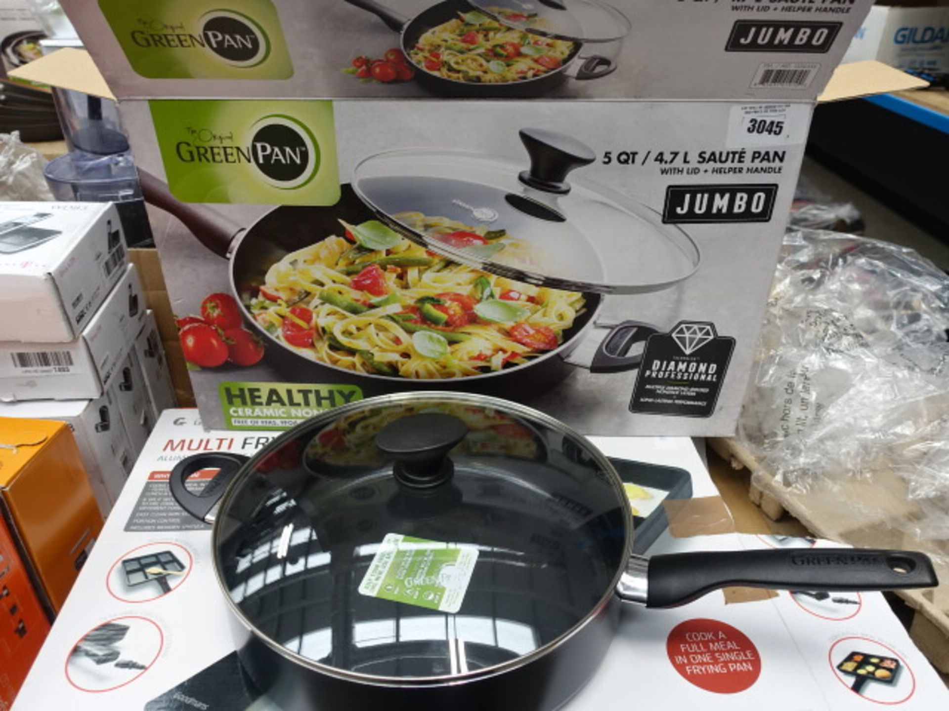 Boxed Green Pan sautee pan