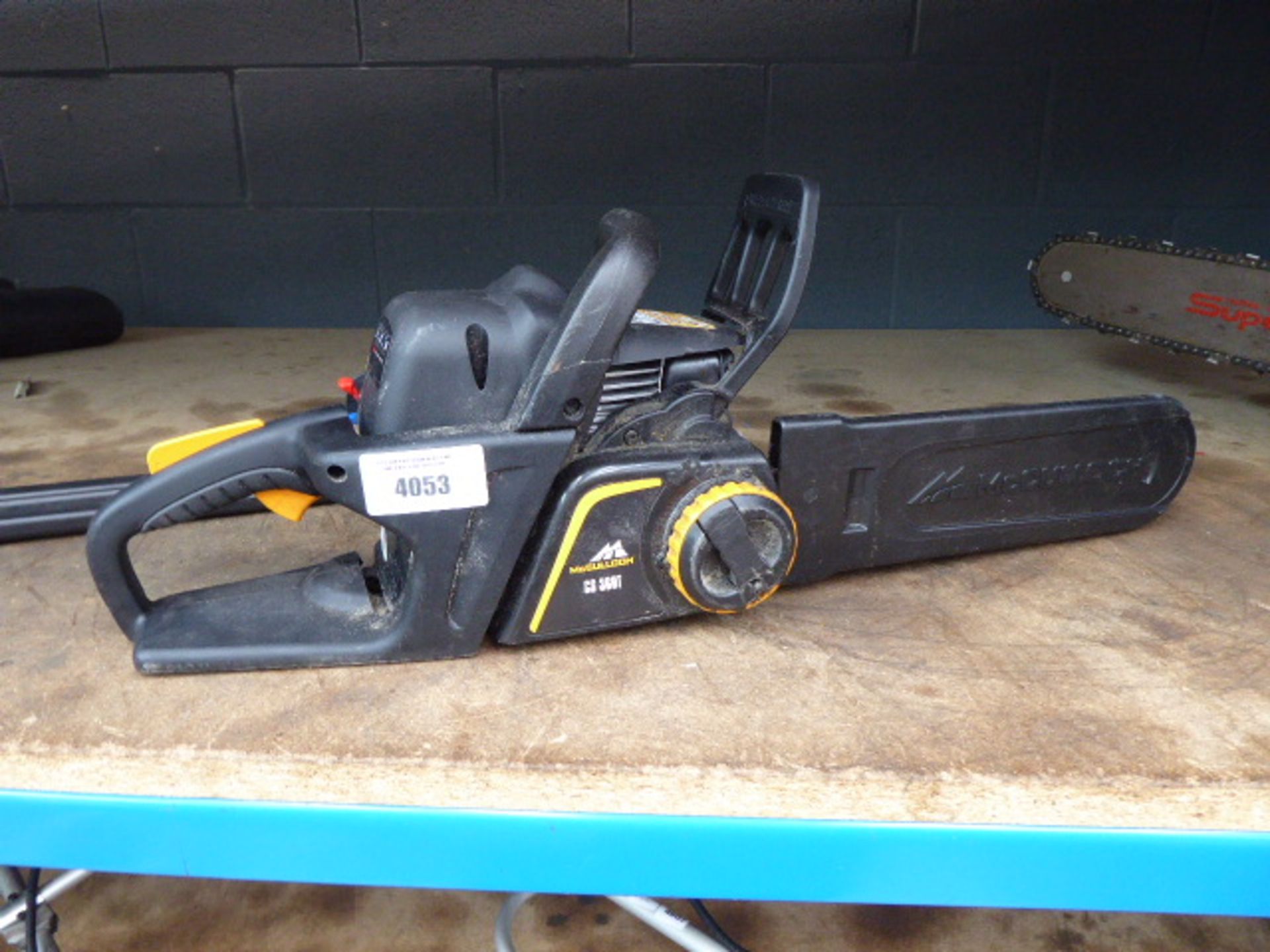 McCulloch petrol powered chainsaw