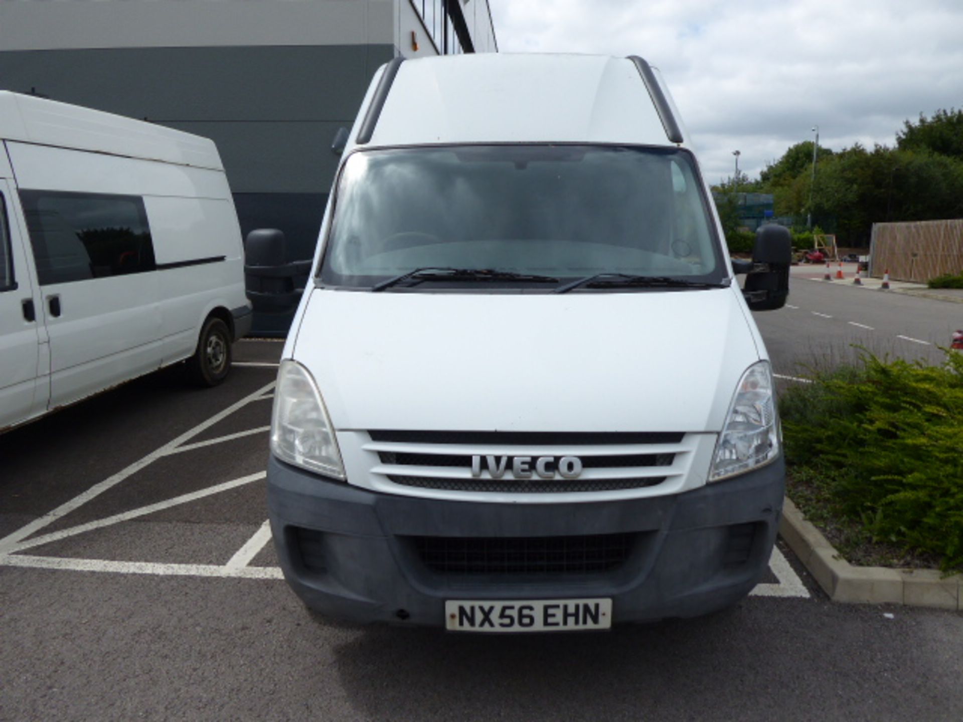 NX56 EHN (2006) Iveco Euro4 van, diesel in white MOT: 27/01/2021