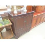 Reproduction mahogany TV cabinet