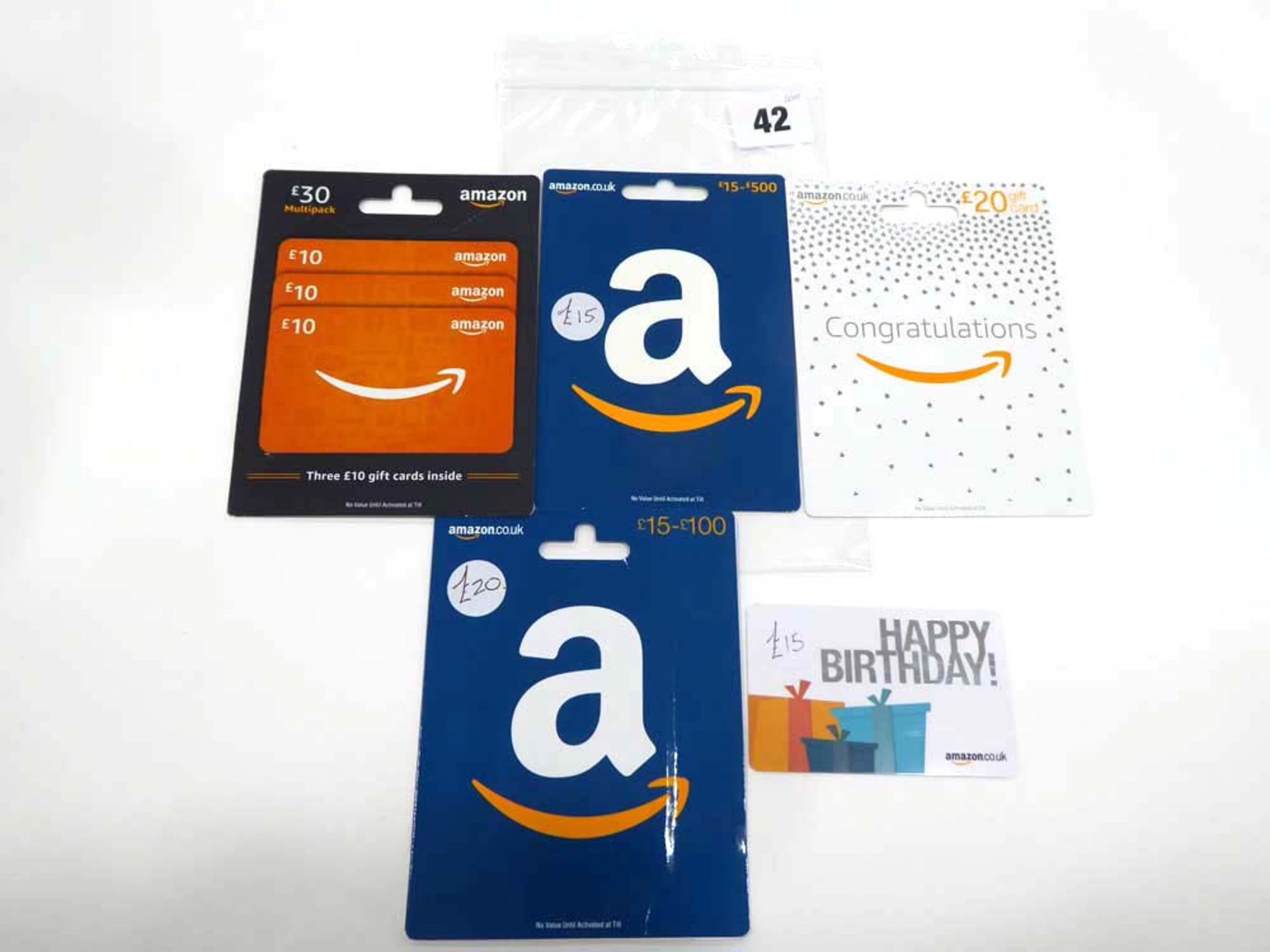 Amazon (x5) - Total face value £100