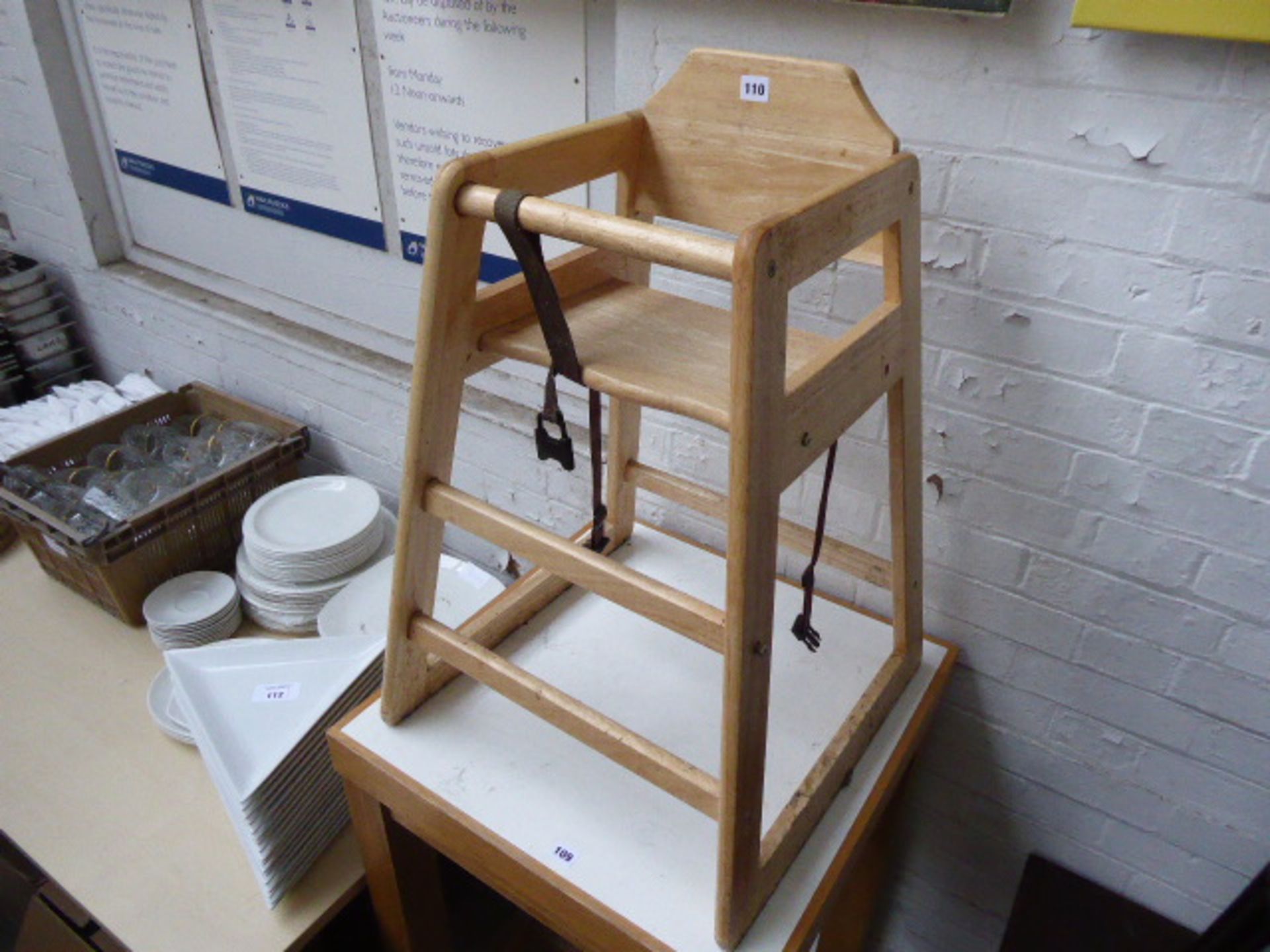 Beech high chair - Image 2 of 2