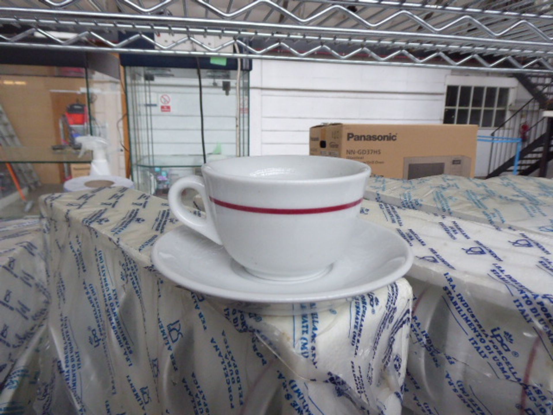 8 packs of Italian cups and saucers - Image 2 of 3
