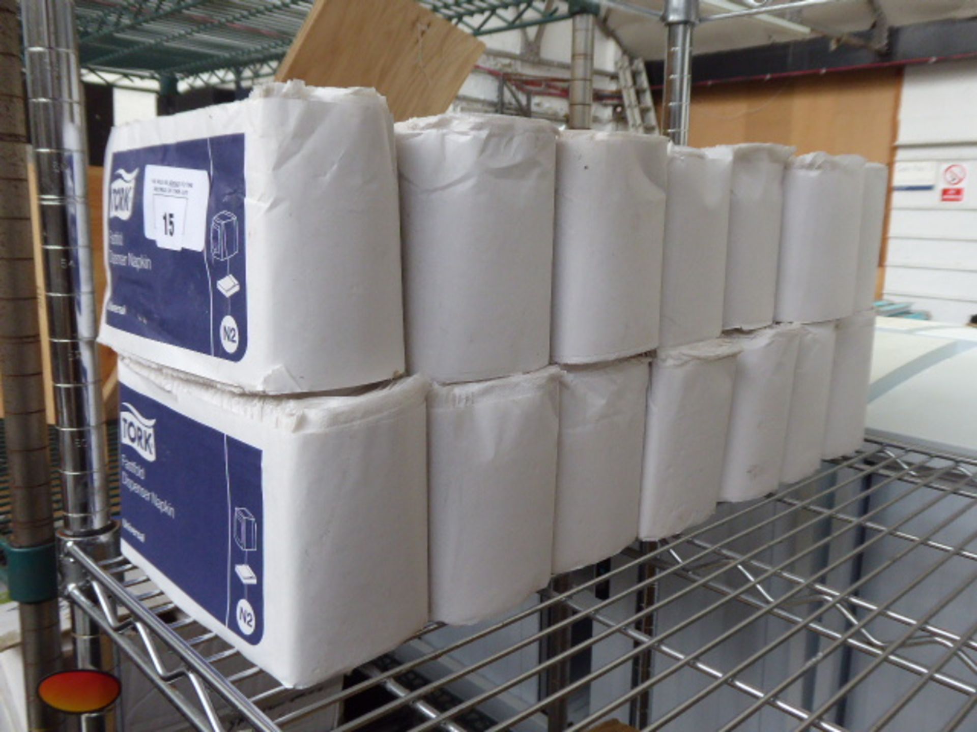 14 packs of Tork dispenser napkins - Image 2 of 2