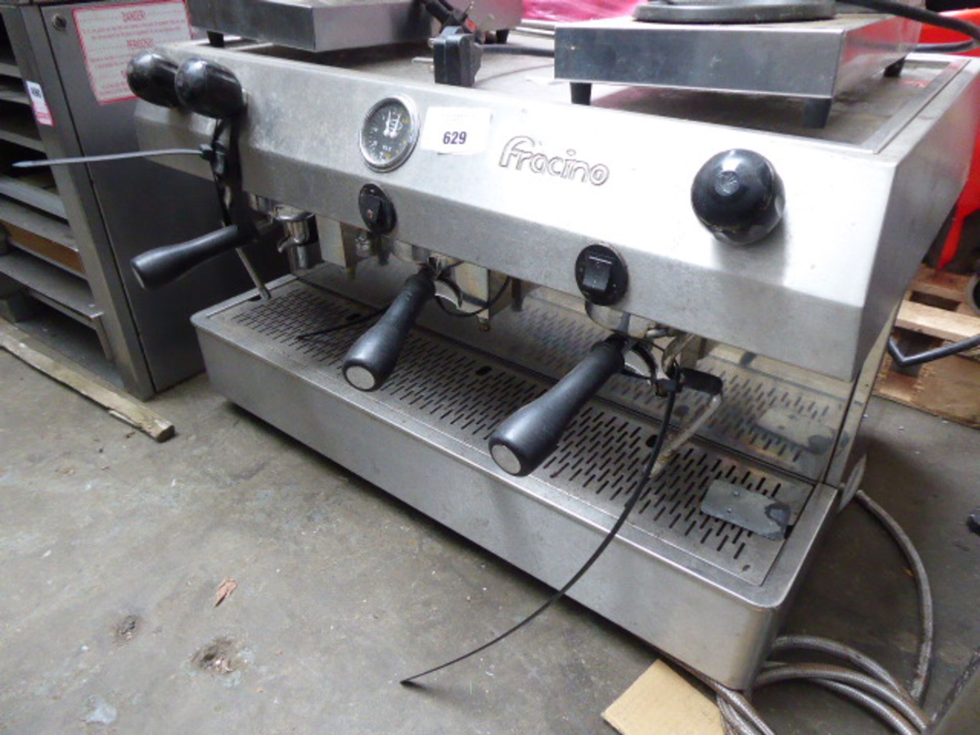 206 80cm Faema barista style 3 station coffee machine with 3 group heads