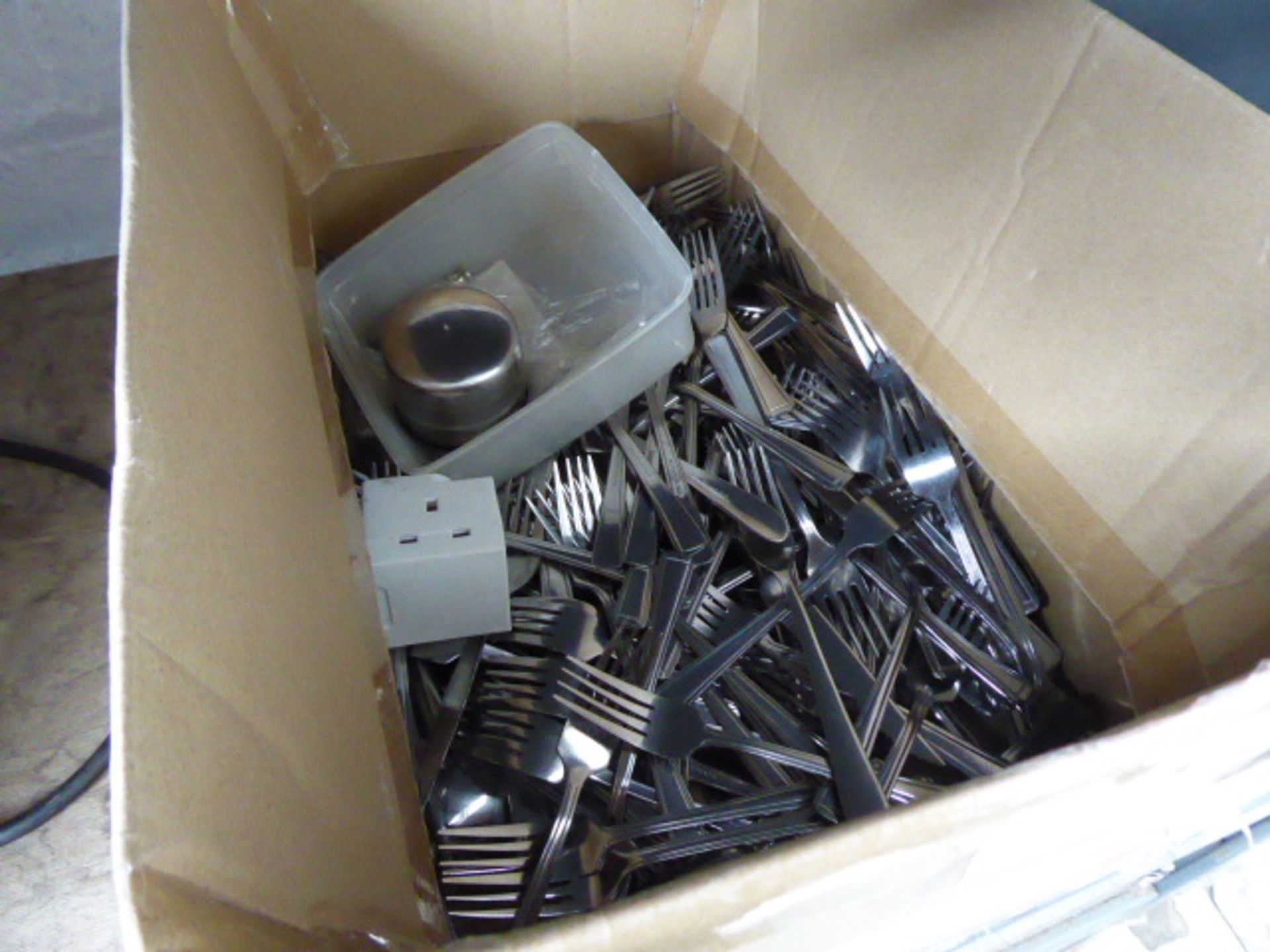 Large box of cutlery