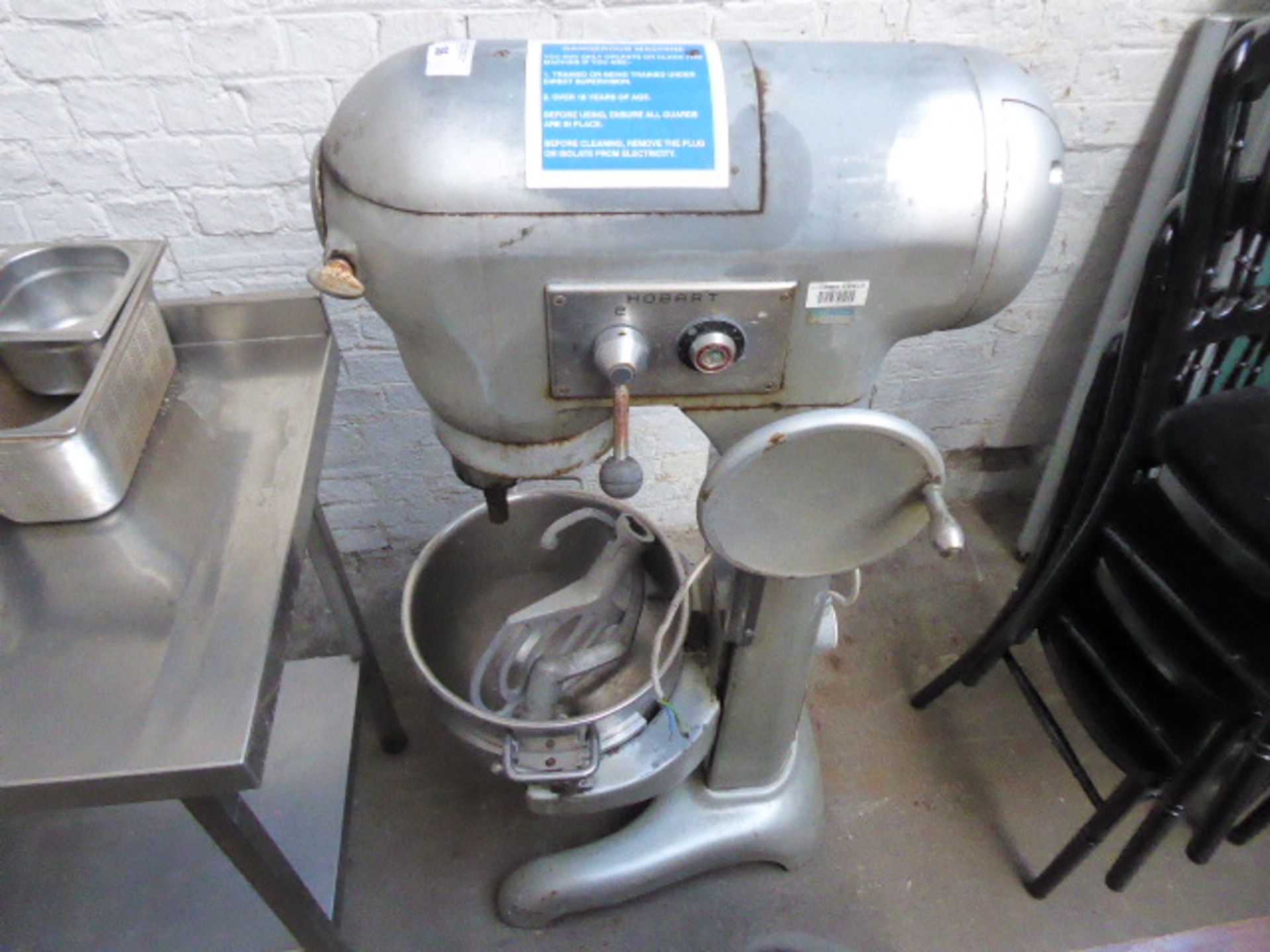 Hobart 30 Qt commercial mixer with bowl and 2 attachments