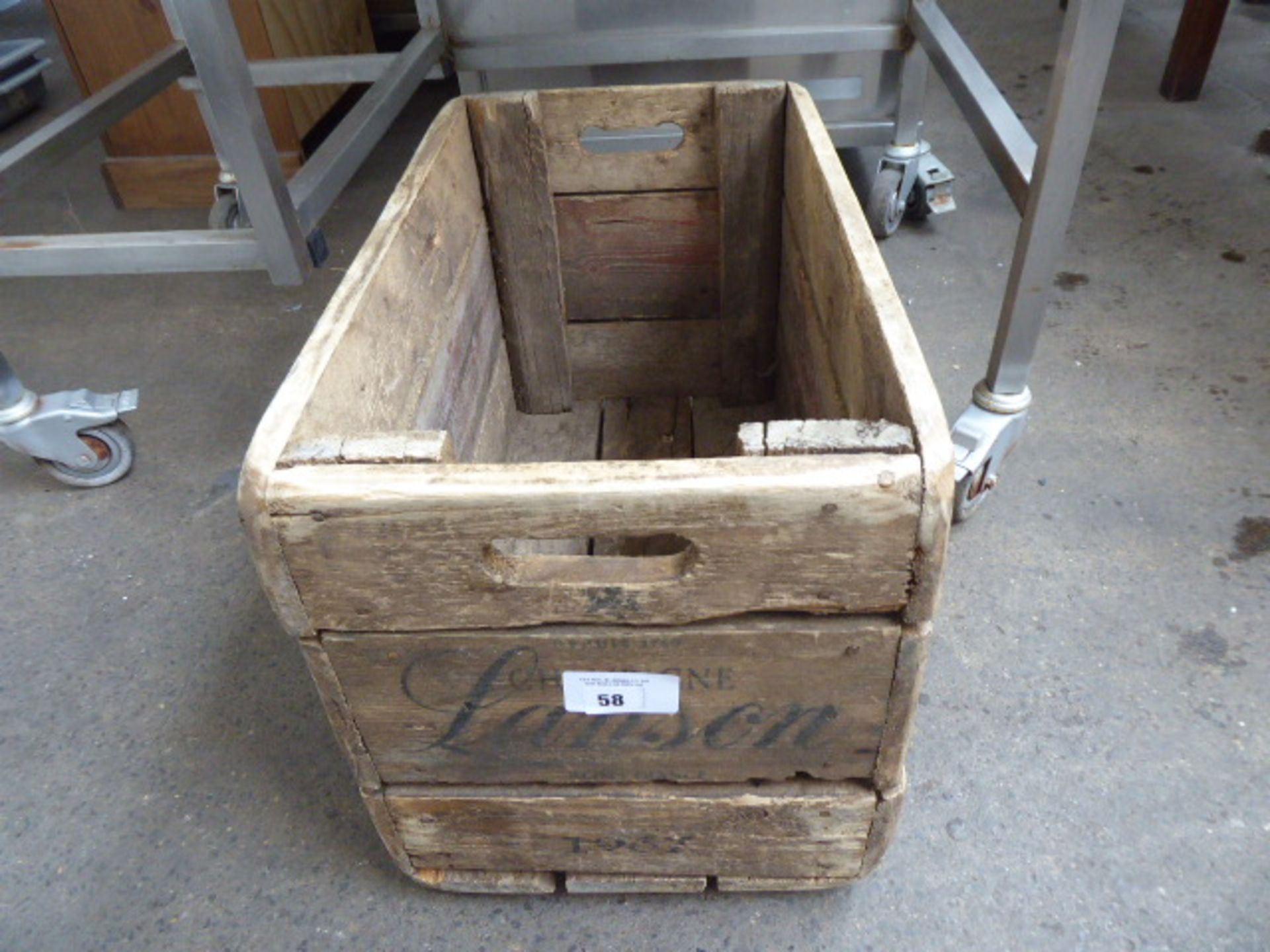 A champagne Lanson wooden crate - Image 2 of 2