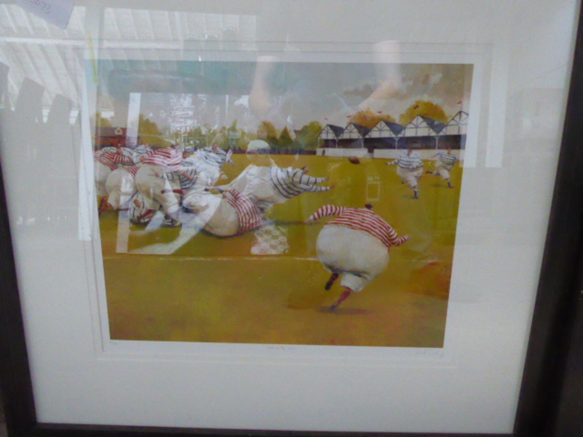 2 limited edition prints- 1 titled 'The Regatta', 1 titled 'Out of the Ruck', framed and glazed - Image 2 of 2