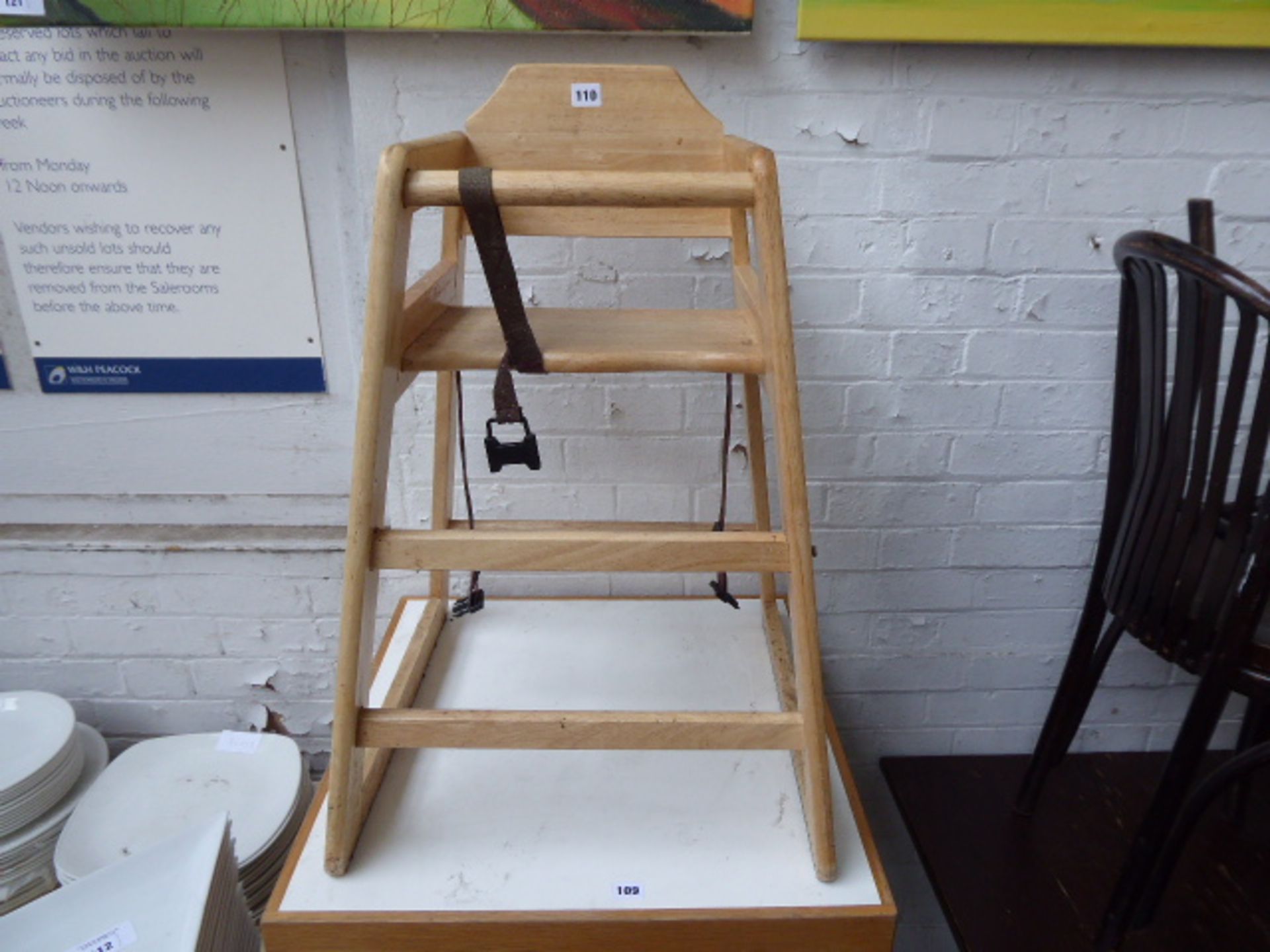 Beech high chair