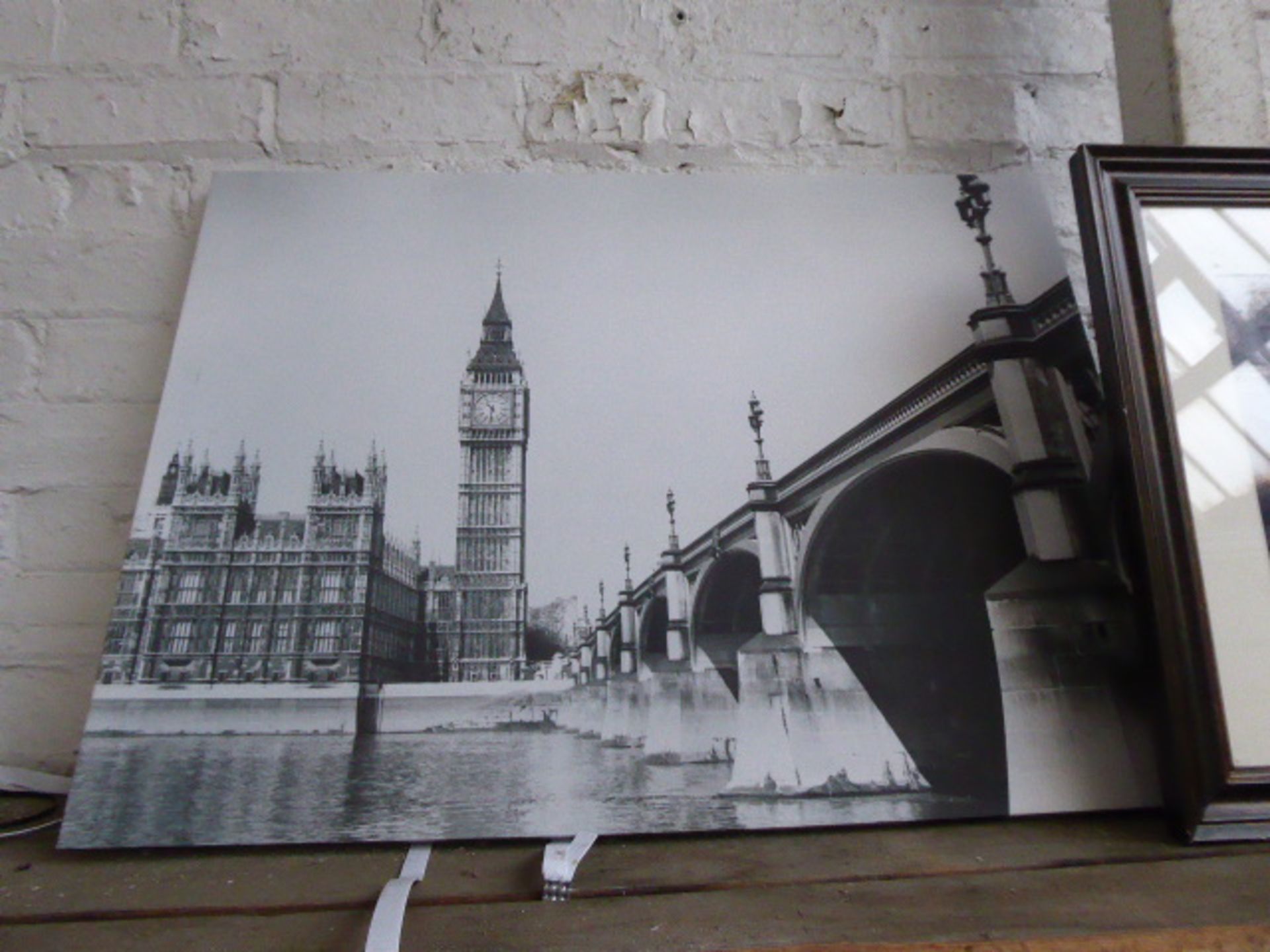 2 large framed and glazed colour prints of Italian scenes plus 3 black and white - Image 2 of 6