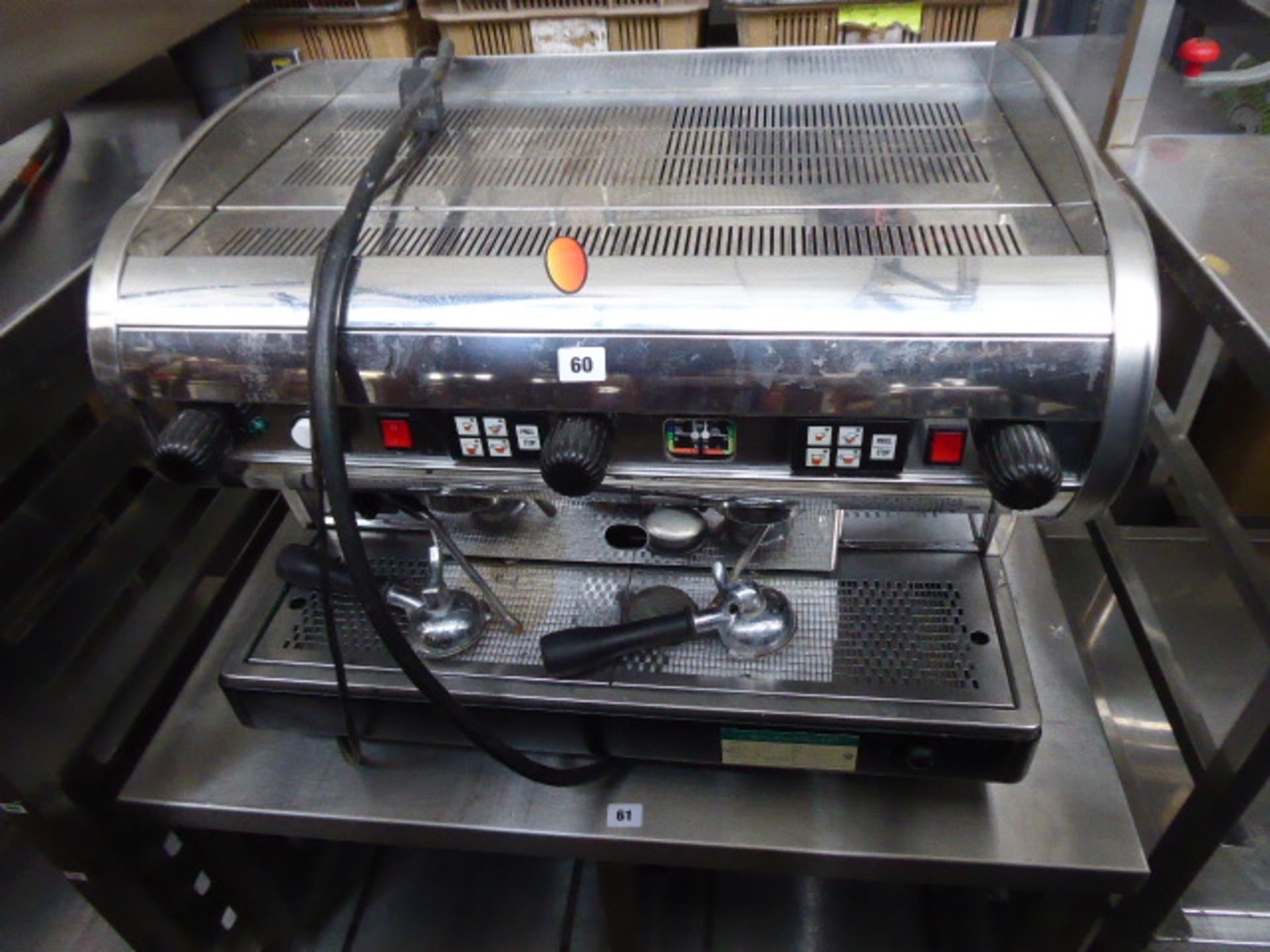 70cm Lisa SME/2 barista type automatic 2 station coffee machine with 2 group heads - Image 2 of 2