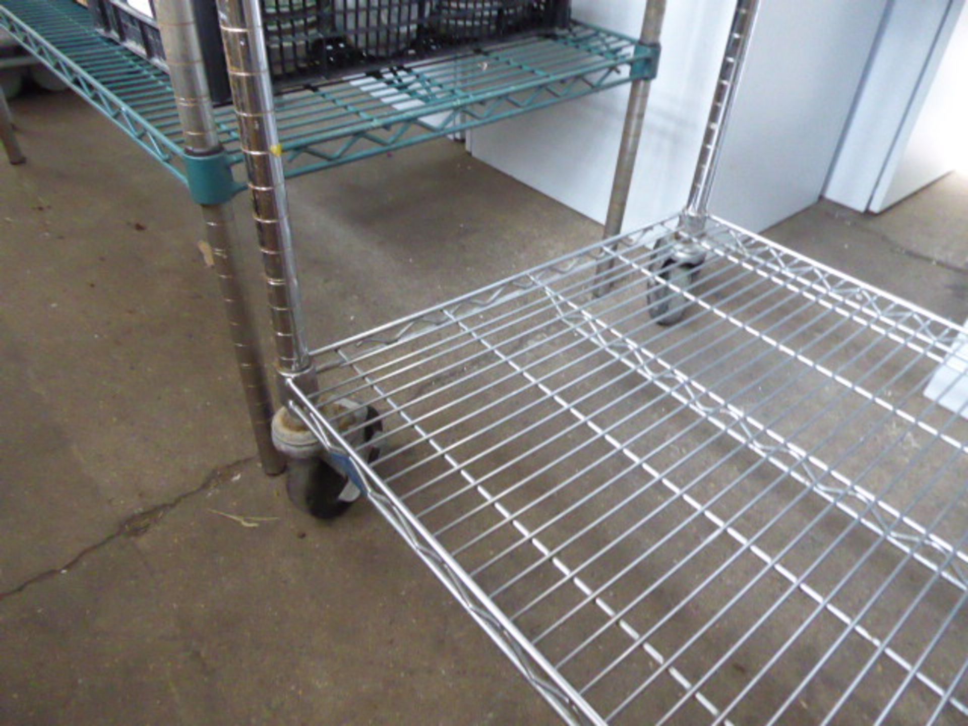 120cm 4 tier pot rack on casters - Image 2 of 2