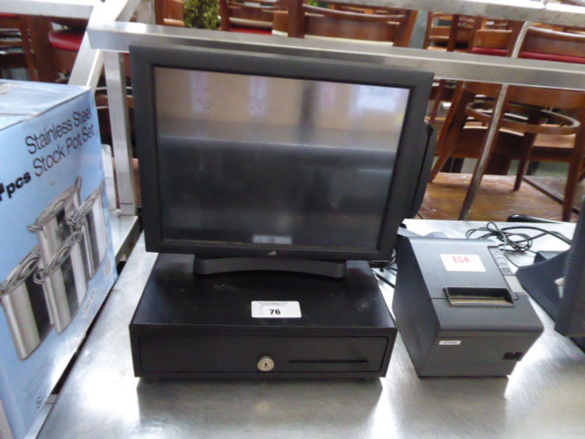 2 J2 electronic touchscreen till stations with 1 cash drawer and 2 printers - Image 4 of 4