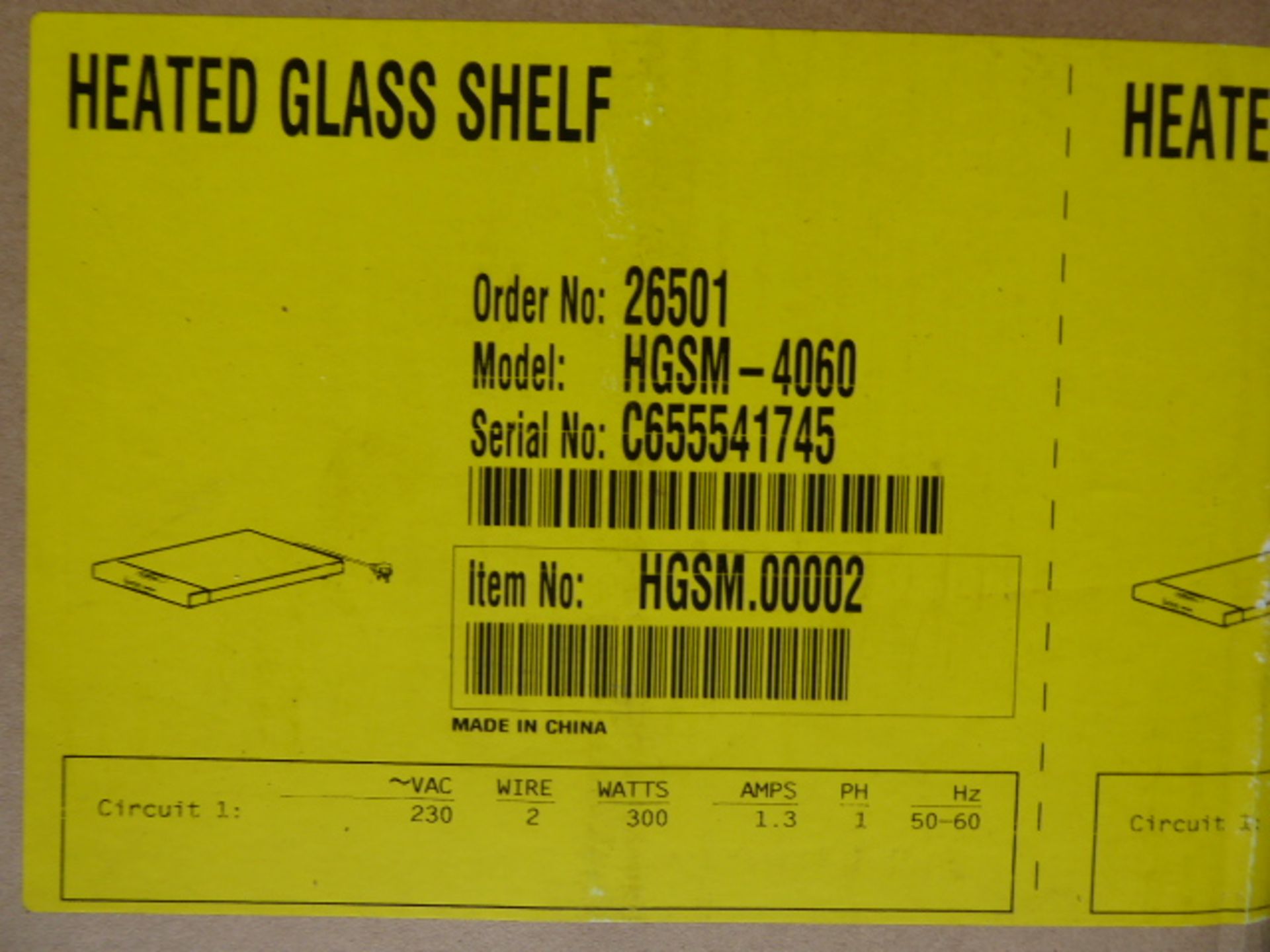 2 heated glass shelves (123)
