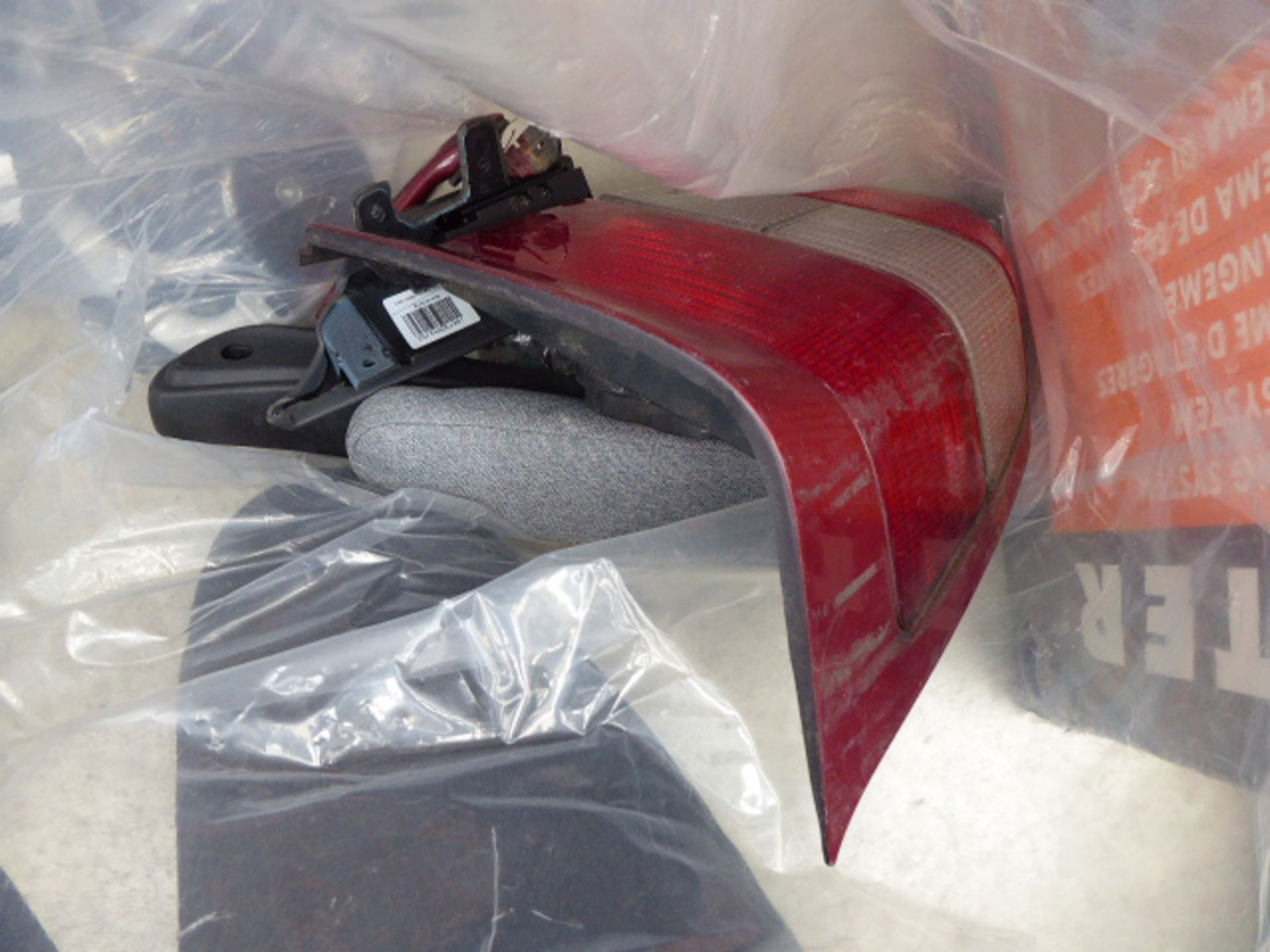 2 bags containing car parts inc. lights, arm rests, mouldings etc - Image 2 of 2