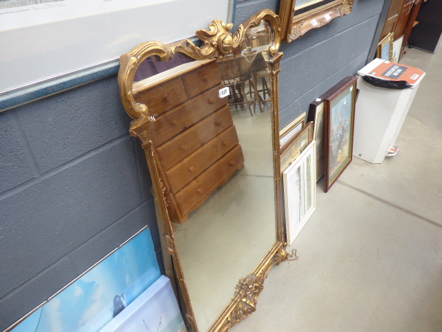 Victorian mirror in decorative gilt frame