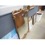 Victorian mirror in decorative gilt frame