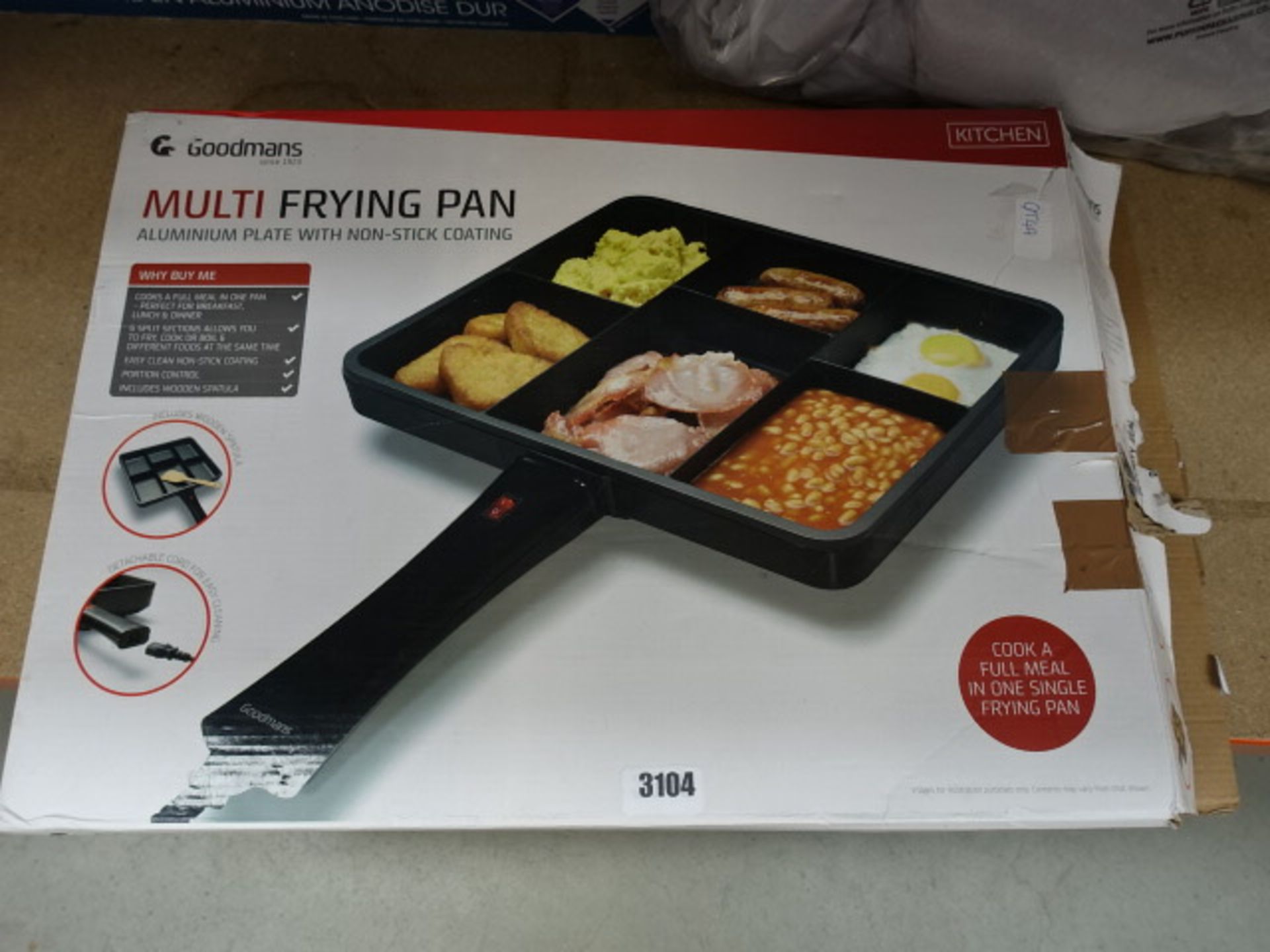 3046 Boxed Goodmans multi frying pan