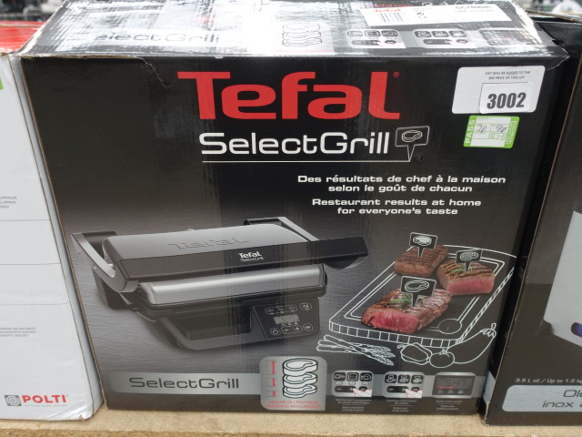 Boxed Tefal select grill