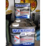 4 tubs of Dulux Weather Shield exterior stabilizing primer