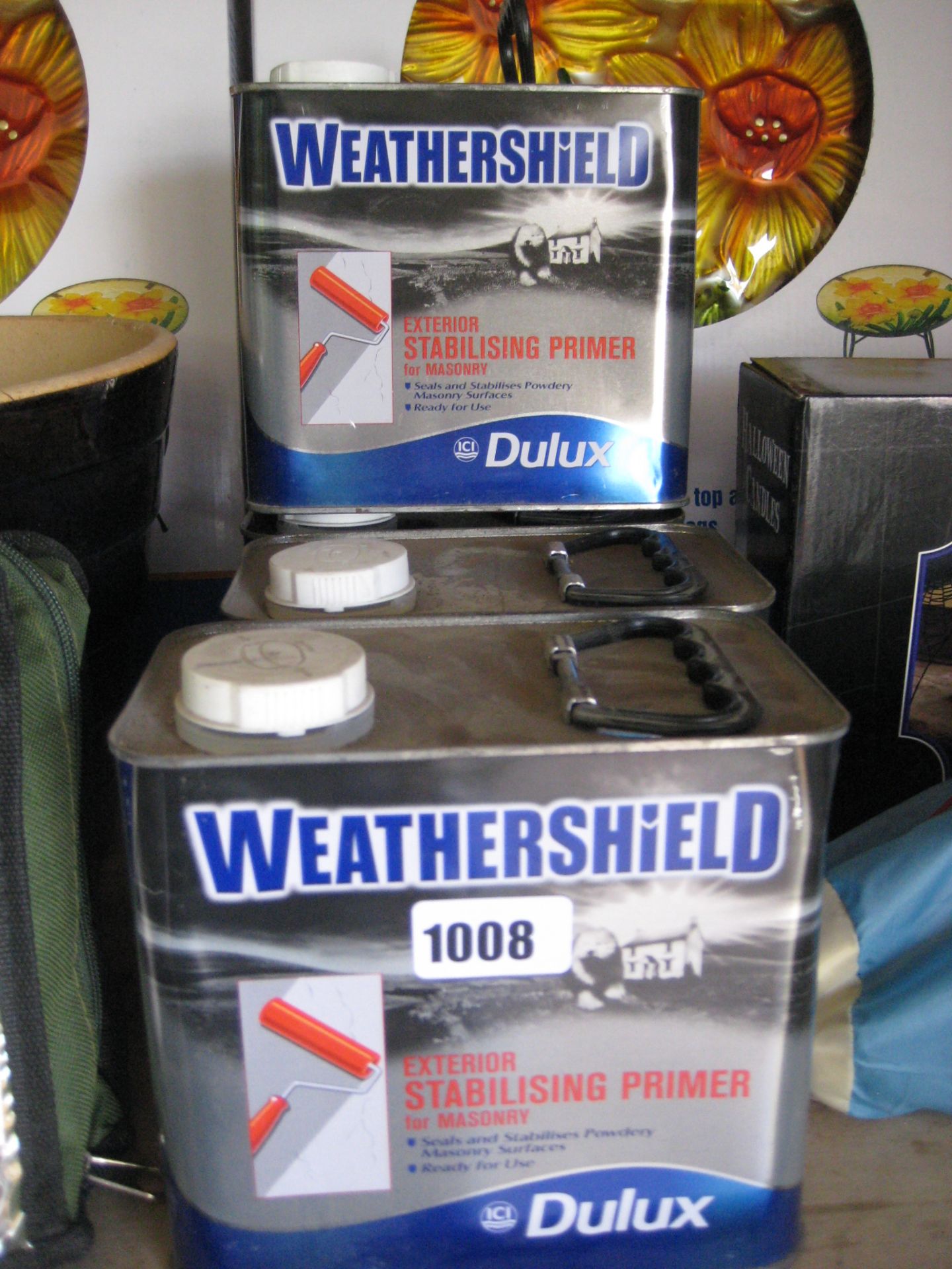 4 tubs of Dulux Weather Shield exterior stabilizing primer