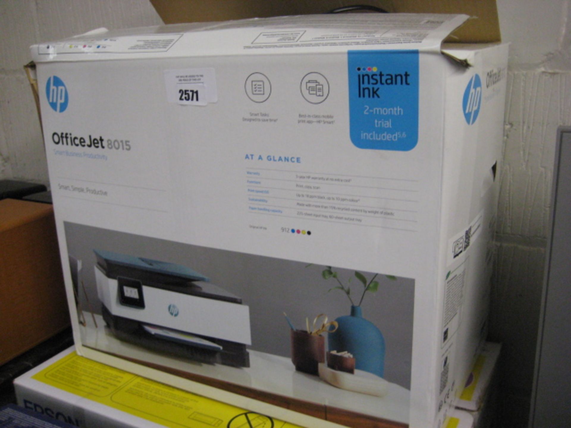 Boxed HP Officejet 8015 printer