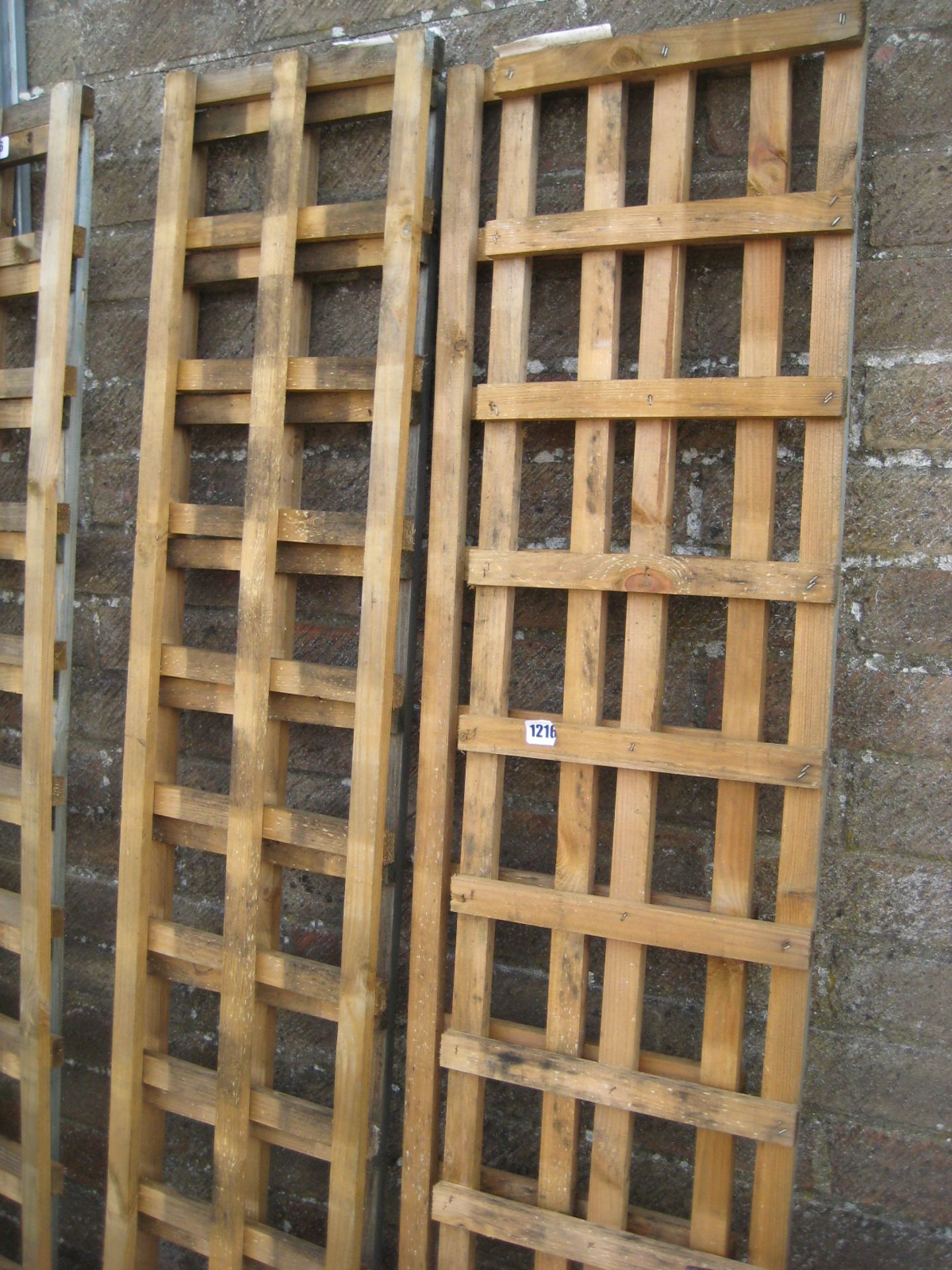 4 1'x6' single garden trellis panels