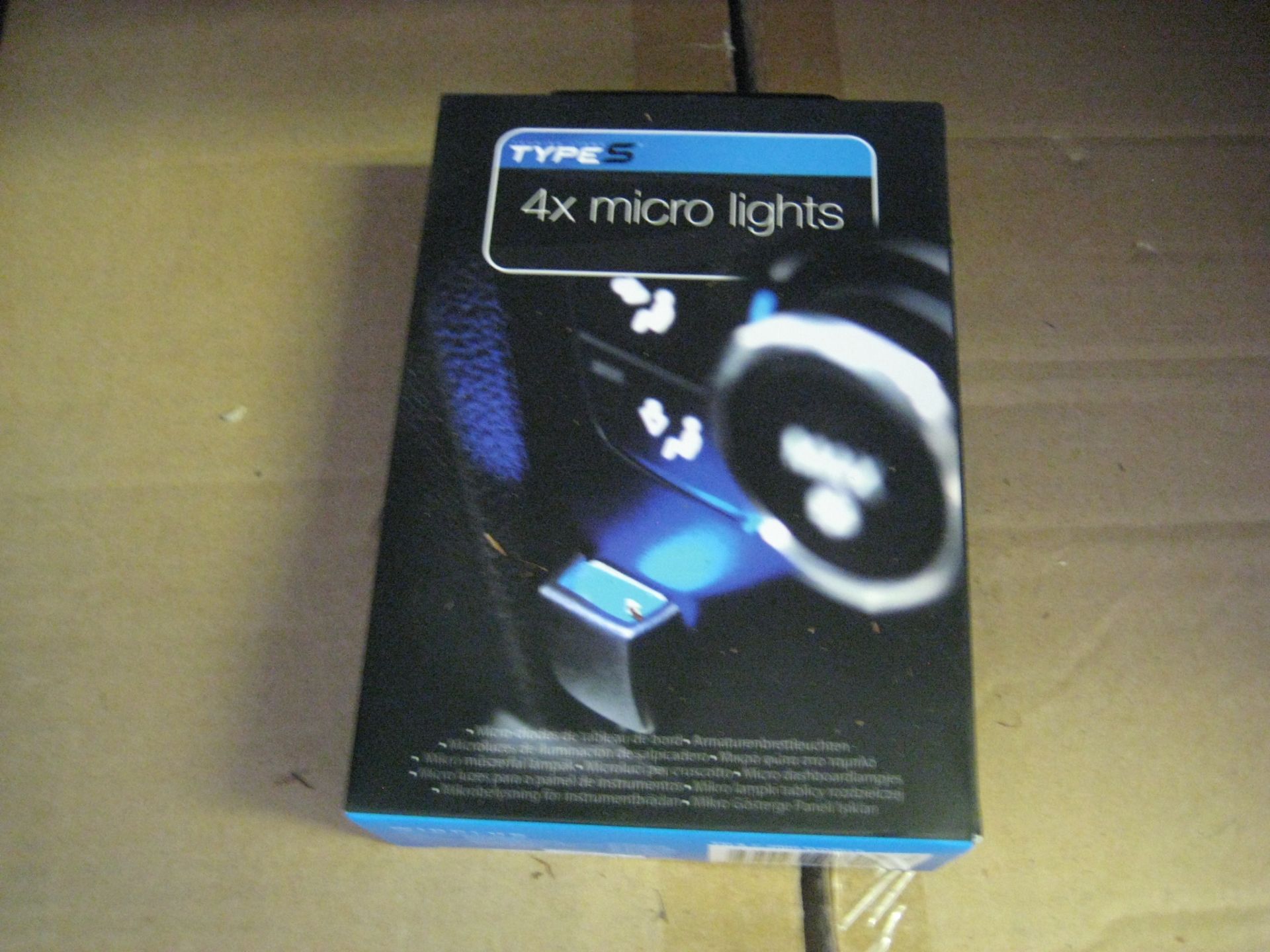 Box containing Type-S quad micro lights