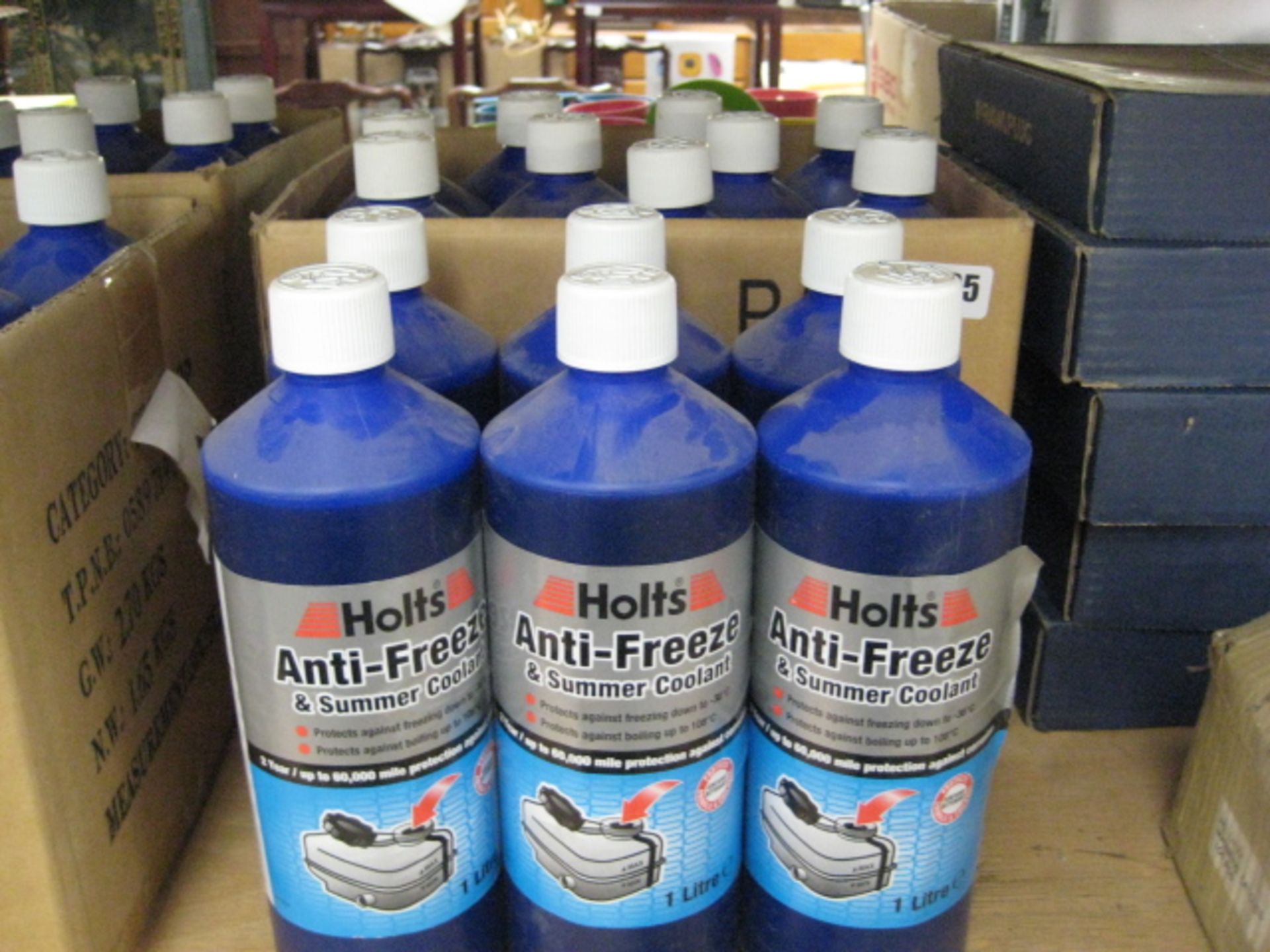 Approx. 15 1L tubs of Halts anti freeze and summer coolant